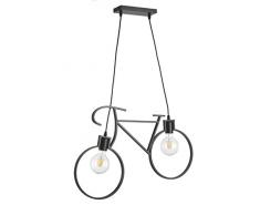Onli Bike Lampada a Sospensione Bicicletta, Nero, 67 x 44 cm