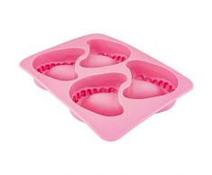 Fairly Odd Novelties - Set per cubetti di Ghiaccio a 4 vani, Modello Denti, Rosa