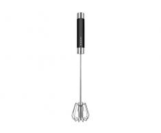 BEPER Home Frusta Battiuova Manuale, Acciaio, Nero, 12 unitÃ 