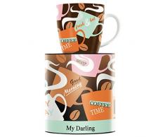 Horst Haben, tazza da caffÃ¨ in porcellana, 300 ml, con motivi alla moda