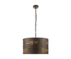 EGLO Coldingham lampada a sospensione Supporto flessibile Marrone E27 A,A+,A++,B,C,D,E