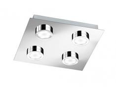 WOFI Lampada da soffitto, 25 x 4 x 25 centimeters