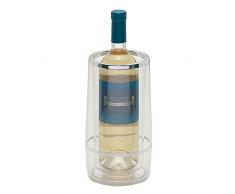 Excelsa Satin Glacette Porta Bottiglie Termico, 13 x13 x H 24 cm