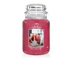 Yankee Candle Candela profumata in giara grande, Gin Fizz al melograno, collezione Natale in montagna, durata: fino a 150 ore