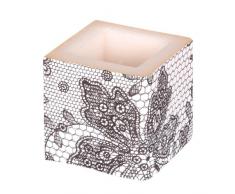 Amscan International - Candela, 8 x 8 cm, colore: bianco e nero