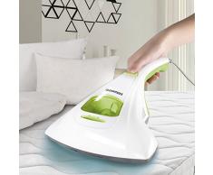 CLEANmaxx aspirapolvere per acari ideale per chi soffre di allergie | Pulitore per materassi ad alto potere aspirante, sterilizza le superfici con luce UV-C, distrugge fino al 99,9% di tutti gli acari
