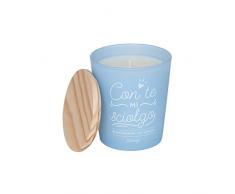 Mr.Wonderful con Te Mi sciolgo Candela, Cristallo, Blu, 15x20x25 cm