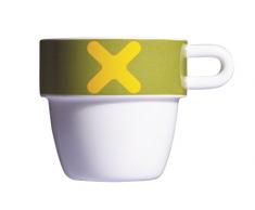 Viceversa 46199 Mayday Tazza Mug Impilabile, Porcellana, Verde
