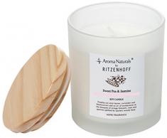 RITZENHOFF Aroma Naturals Nature Candela profumata, Rosa, Milchig, 8 x 8 x 10 cm
