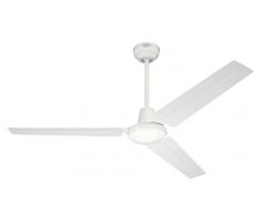Westinghouse Lighting, Ventilatore a soffitto Industrial, interruttore a parete, ciclo estate/inverno, Bianco, Ã¸ 142 cm 7226840