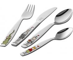 ZWILLING 07132-210-0 Set di Posate per Bambini, Acciaio Inossidabile, 4 Pezzi