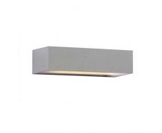 Lampada LED da Parete 9W, 400Lm Luce Soffusa Doppio Fascio Up/Down 110° Rettangolare Esterno Ip65, Bianco Naturale, 4000K