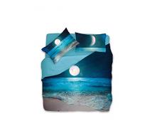 Gabel Moon Completo Copripiumino Matrimoniale, Notte, 250 x 205 cm