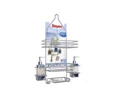 Rayen 2073 Mensola per Doccia, Plastica, Grigio Metallizzato