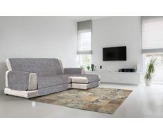 Italian Bed Linen Copridivano Antiscivolo Comfort con Penisola DX, Blu Scuro, 240 cm