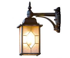 Konstsmide 724-759 Milano Lampada da Parete BxPxH 16x29x38 cm, IP43, 1 x 75 W, Colore Nero/Argento
