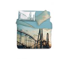 Gabel Luna Park Completo Copripiumino Matrimoniale, Cenere, 250 x 205 cm