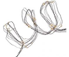 Best Season gocce di rugiada luce LED Bouquet, Metallo, Nero