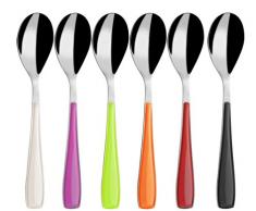 Bugatti EZAA 057F08 Essenza 6-6 Pezzi Posate Set Cucchiaio Demitasse San, Acciaio Inossidabile, Multicolore, 16 x 20 x 3 cm