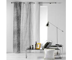Cotone di Interieur textilio Tenda a occhielli 140 x 240 cm Cotone Stampa textilio Grigio cotone 240 x 140 cm