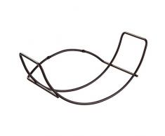 InterDesign Classico Portasciugamani da Parete, Metallo, Marrone, 22.75x17.25x55.25 cm