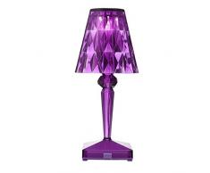 Kartell Battery Lampada da Tavolo, Prugna