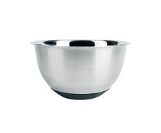 Excelsa Ciotola con Base Antiscivolo, Acciaio Inossidabile, Argento, 20 cm
