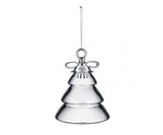Alessi MW42 2 Dressed for X-mas Decorazione per Albero di Natale, in Porcellana e Vetro Soffiato, Finitura lucida