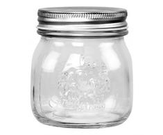 Saveur et Degustation ks9206 - Barattolo marmellata in vetro trasparente, 250 ml, 6 pezzi