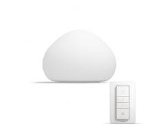 Philips Lighting Dimmer Switch Included E27 Wellner Table Lamp Lampada da Tavolo LED, 9.5 W, Bianco, 28.6 x 28.6 x 19.2 cm