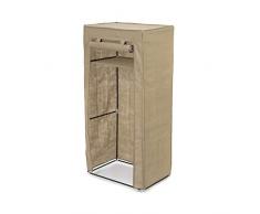 COMPACTOR Armadio morbido per Vestiti, Antipolvere, In tela, con telaio metallico, Marrone, RAN7887
