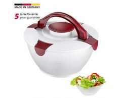 Westmark 2422 227R - Contenitore per Insalata con ciotolina per condimento e insalatiera, 6,5 L, Colore: Rosso