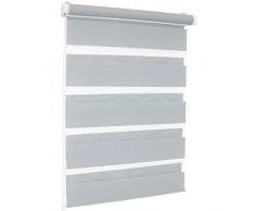 Rollmaxxx Tenda avvolgibile, Poliestere, Grigio Chiaro, 90 x 220 cm