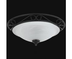 Rabalux Lampada da soffitto 1 W, Nero, 37 x 37 x 18 cm, metallo;vetro