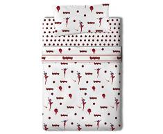 Ladybug Miraculous Set Lenzuola per Letto, Poliestere, Multicolore, Singolo, 200Â x 90Â x 25Â cm, 3Â Pezzi