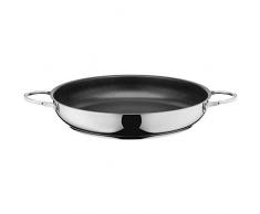 Silit Calabria - Padella 32 cm, rivestimento in acciaio INOX, per cottura a induzione, manico in acciaio INOX, senza PFOA