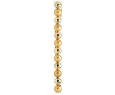 Festive Productions Ltd - Palline assortite per Albero di Natale, 60 mm, Confezione da 12, Colore: Oro