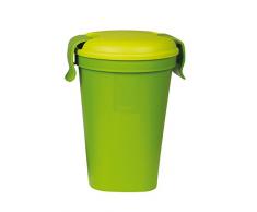 CURVER 6302079Â Lunch & Go Bicchiere Plastica, Plastica, Verde, 11x11x18 cm