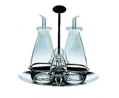 MEPRA Oliere Completo Oliera, Due, Acciaio Inossidabile 18/10