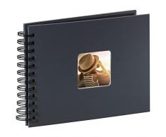 Hama Fine Art Album Fotografico a Spirale, 50 Pagine, 24 x 17 cm, colore grigio