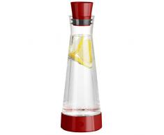 Emsa Flow Slim Friends Caraffa Refrigerante, Rosso