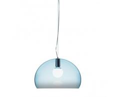 Kartell Small Fl/Y Lampada a Sospensione, E27, 15 W, LED, Azzurro Nuvola