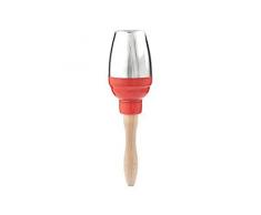 Kikkerland BA75Â Maraca Cocktail Shaker, Legno, Rosso, 16.5Â x 16Â x 28.7Â cm