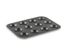 Tefal J1602802Â Success, teglia con 12 stampini in alluminio Nero, 30 x 23 x 1,5 cm