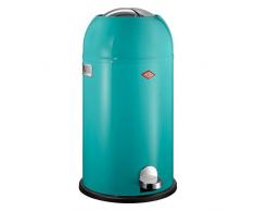 Wesco Kickmaster, della Cucina Pattumiera, Metallo, 38Â x 71Â x 38Â cm, Metallo, Turchese, 38 x 71 x 38 cm