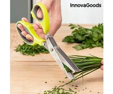InnovaGoods IG813550 - Forbici da cucina multitaglio 5 in 1, colore: giallo