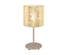 EGLO VISERBELLA - Lampada da tavolo in acciaio, 60 W, colore: champagne