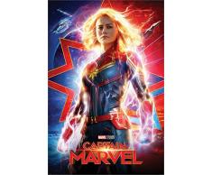Marvel Poster Captain, Higher, Further, Faster