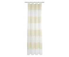 Deko Trends Tenda ad Occhielli, Tessuto, Beige