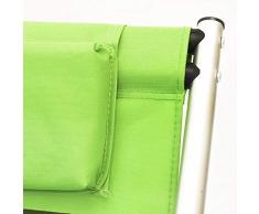 Pierre Cardin Sdraio Lilla, Verde, 60 x 50 x 35 cm, Alluminio, Taglia Unica